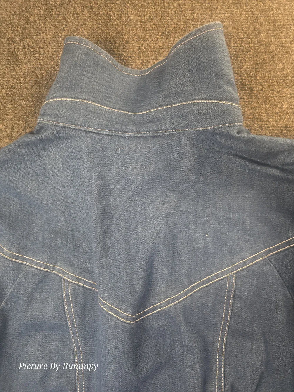 Wrangler Heritage Denim Crop Sport Jacket Size Medium - Picture 9 of 11